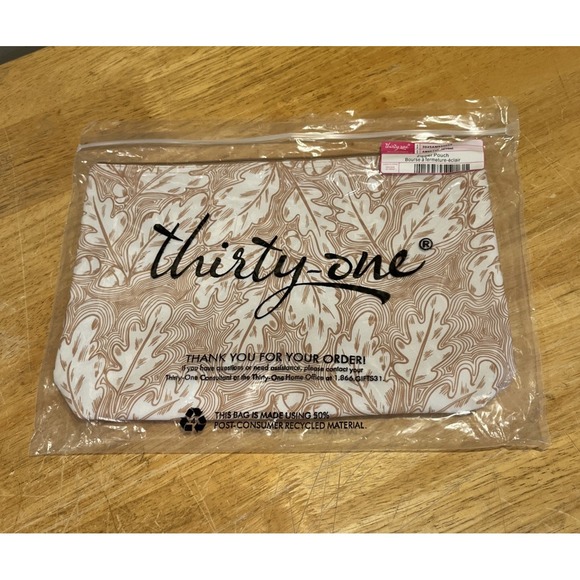 thirty-one Handbags - THIRTYONE Thirty One 31 Gifts Zipper Pouch - BRAND NEW - Fall Harvest
